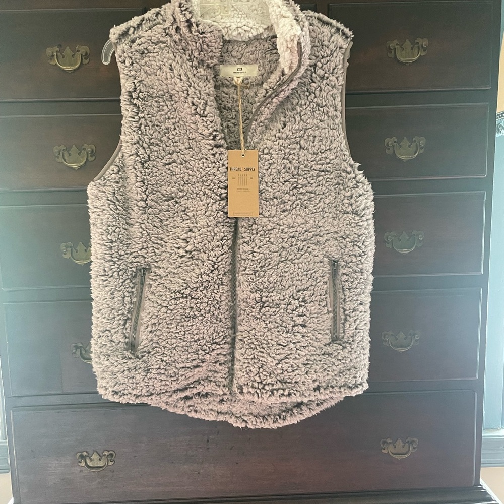 Thread & Supply Berber Fleece Zip Vest